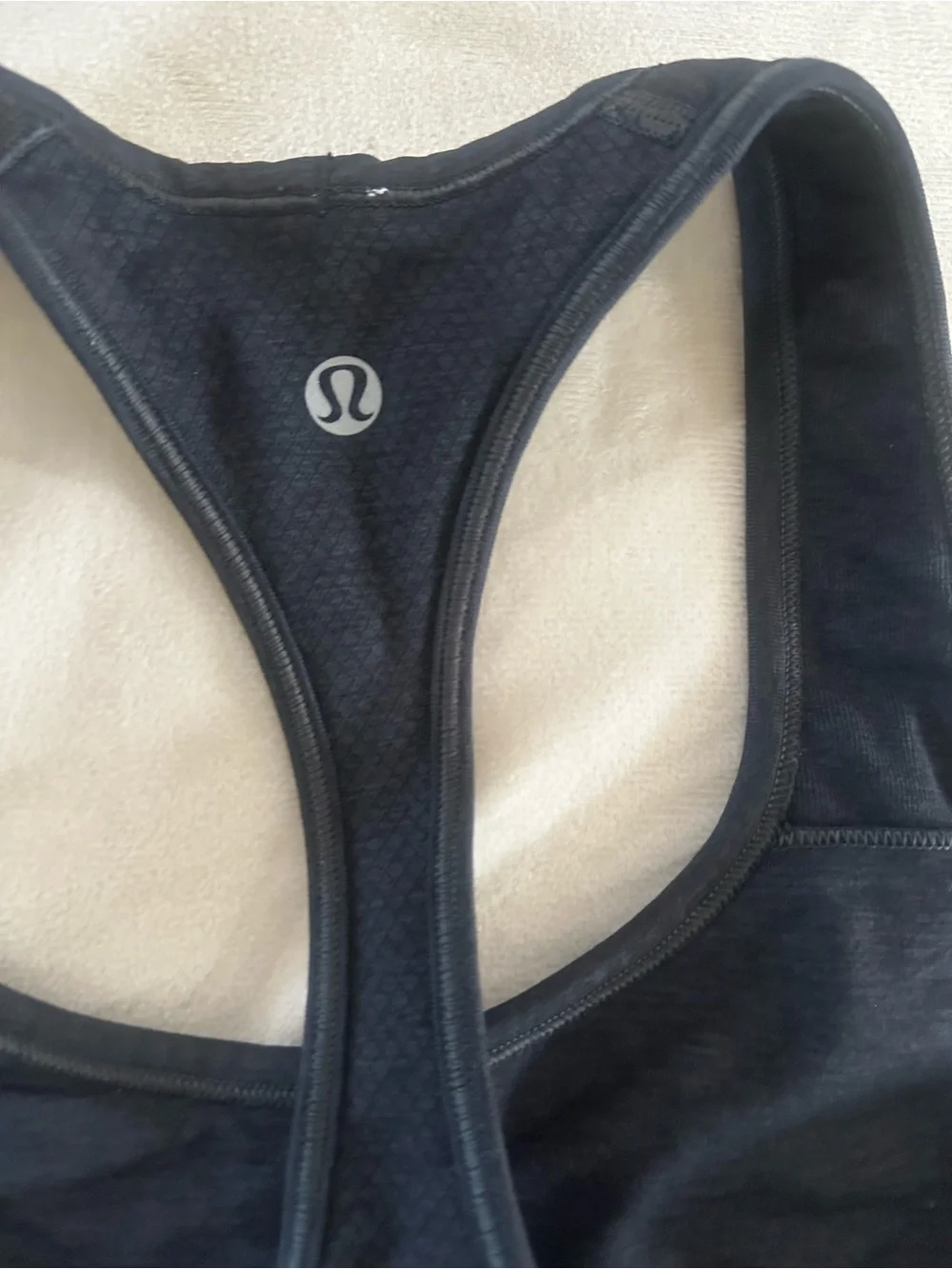 lululemon athletica Black Racerback Performance Tank